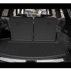 2025 XT6 Cargo Liner & Backrest Mats Trunk Mat for Cadillac XT6 2020-2025 TPE All Weather Waterproof Rear Cargo Liner Rear Trunk Liner Back Seat Cover Protector Trunk Mat Tray Pad Boot