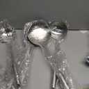 6 Pc Stainless Steel Cooking Utensils Set with Ergonomic Handles  Heat Resistant Kitchen Tools Includes Slotted Spatula, Skimmer Ladle, Spatula, Serving Spoon, Pasta Spoon Ideal for Cooking