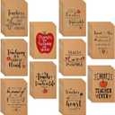 Lincia 50 Pcs Teacher Appreciation Gifts Bulk Mini Inspirational Notebooks Spiral Kraft Pocket Notepads Motivational Journal Notebooks Thank You Gifts for Teachers First Day of School Office