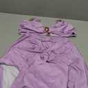 Women's One Piece Swimsuit with Cover up Set Beach Wrap Skirt Retro Bikini Set Two Piece Bathing Suit with Cover up (Medium, Purple 01)