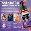 2 x Magnesium Glycinate with Potassium Supplement,Liquid Magnesium Glycinate 500mg Potassium Citrate 500mg, Magnesium Liquid Drops for Vascular, Bone, Heart, Muscle & Nerve Health,Non-GMO,Vegan
