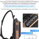 Sling Bag for Men | Anti-theft Crossbody Bag - Crossbody Shoulder Chest Bag | Anti-Theft, USB, Waterproof
