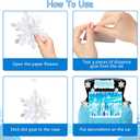 Halloween Trunk or Treat Car Decoration Kit for SUVTrunk or Treat Car Archway Garage Decoration with Snowflakes Theme Stickers Ice Snow Castle Background Cloth for Cars and SUV