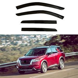 FormiPow Window Visors Rain Guards for 2022-2025 Nissan Pathfinder S SV SL Platinum, Tape-On Window Deflectors, Weather Protection, Wind Noise Reduction, Nissan Pathfinder Accessories (4 Pcs)