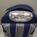 BAMIFEI 6 Wheel Rolling Backpack for Kids 18" Set - Blue Brown