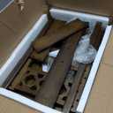 Altar Table with Storage, Small Meditation Table, Natural Bamboo Puja Table with Drawer, Alter Cabinet for Witch Wiccan Buddhist Shrine Prayer Stand Riser Home Decor (Brown-42cm/16.5'')