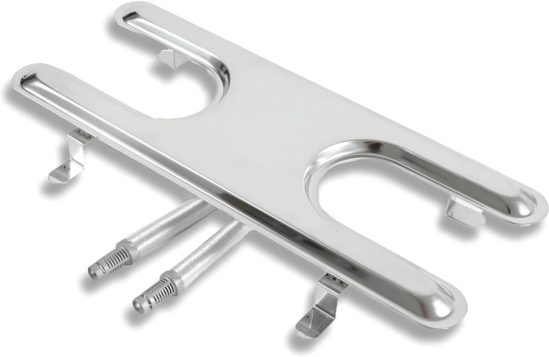 Universal H-Burner for Gas Grill, Replacement H Burner for Charbroil, Thermos, Arkla, Sunbeam, Charmglow, Kenmore, Fiesta & Other Gas Grills, Stainless Steel