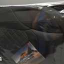 Silverado Seat Covers 2007-2026 Full Set, Truck Interior Sets Custom Fit for Chevy Chevrolet Silverado GMC Sierra 1500/2500/3500HD Crew/Double/Extended Cab with Lumbar Support, Black