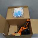 Drain Auger, Clog Remover with Drill Adapter, 25 Feet Flexible Plumbing Snake Use Manually or Powered for Kitchen, Bathroom and Shower Sink, Comes with Gloves (Orange)