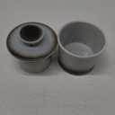 XELA Ceramic Butter Crock, French Butter Dish for Counter, Butter Keeper With Water Line for Spreadable Fresh Butter - Gradient Grey