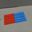 2 Pack, Cute Building Block Shaped Silicone Chocolate Candy Cake Mold