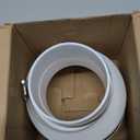 2 Set PVC Duct Adapter, 6 to 4 inch Duct Reducer Adapter with 2 Hose Clamps, Air Ducting Reducer Increaser, Air Ducting Adapters for Inline Ventilation Fitting, Blower and Exhaust, 150 mm to 100 mm