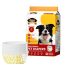 Disposable Dog Diapers for Female Dogs – Super Absorbent Pet Pants with Leak-Proof Core, Soft Breathable Material, Elastic Waist, XS–L Sizes(L(10pcs))