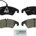 Bosch Automotive BC1322 QuietCast Premium Ceramic Disc Brake Pad Set For Select Audi A4, A4 Quattro, A5, A5 Quattro, A6, A6 Quattro, A7 Quattro, Allroad, Q5, S4, S5; Mercedes-Benz E300; Front