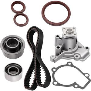OCPTY Timing Belt Kit with Water Pump Replacement For Hyundai For Elantra Tiburon Tucson For Spectra Spectra Spectra5 For Sportage Replaces TS26284 WP9137 ITM284 146-2050