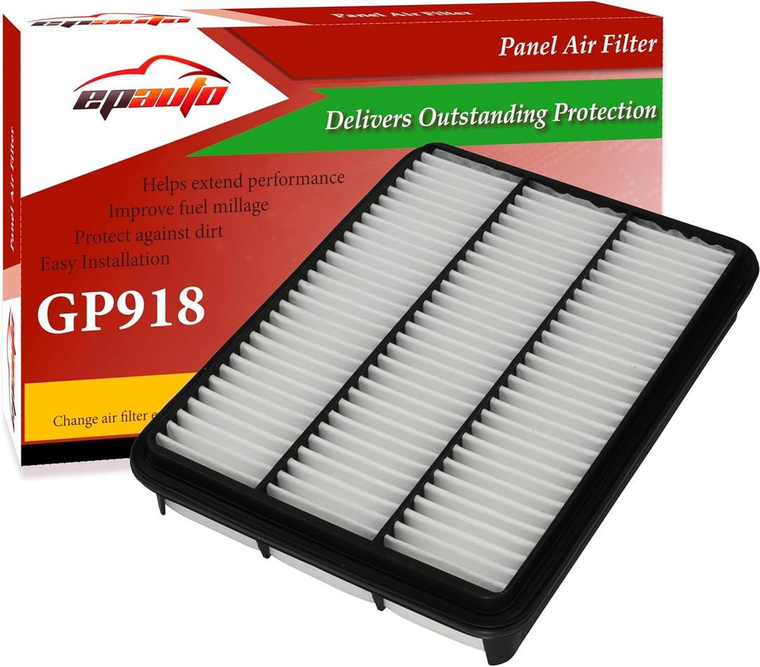 EPAuto GP918 (CA8918) Engine Air Filter, Replacement for Toyota 4Runner V8, Tundra 3.4L/4.7L, Land Cruiser, Sequoia, Lexus GX470, LX470  Rigid Panel Filter for Select Models 19982009