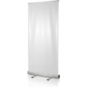 Retractable Banner Stand 33x81 inches - Heavy Duty Aluminum Roll Up Display Base, Pull Up Poster Holder Hardware ONLY (No Graphic) with Travel Bag for Trade Show & Event Signage