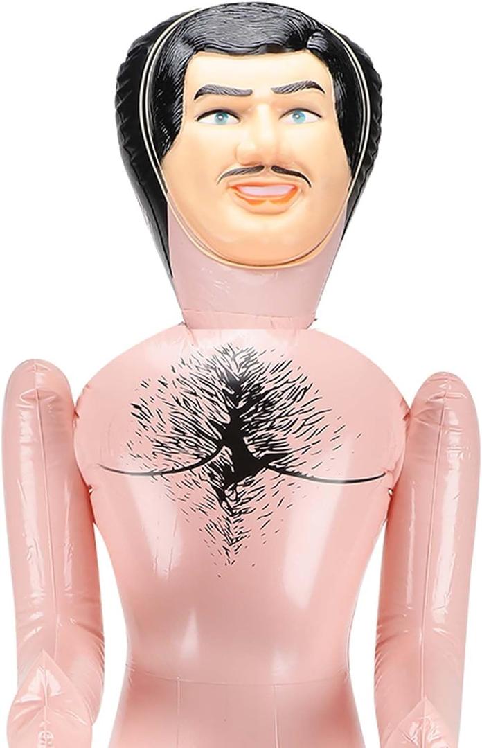 Liliful 59 Inch Blow up Doll Inflatable Life Size Funny Gag Gift for Bachelors Halloween Party Accessories Props Decoration(Mark)