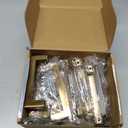 Goldenwarm 20 Pack 3-3/4in Champagne Bronze Cabinet Pulls Gold Cabinet Handles Bronze Drawer Pulls Champagne Gold Drawer Handles Square Kitchen Dresser Hardware for Bedroom Cupboard
