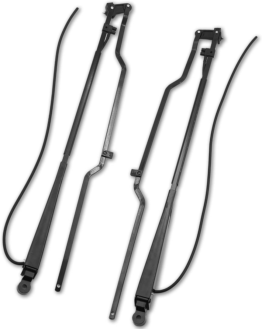 602-5409 602-5410 1 Pair Front Windshield Wiper Arm Kit Protection Fits Compatible with Kenworth 2000-2004 W900 2005-2007 C500 Single Motor Style Replaces OE 1120600BWS 1020600BWS GS27521