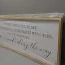 The Best Things in Life Wall Decor Sign 40 x 15 Inch Memories Inspirational Quotes Wood Framed Family Entryway Living Room Home Wall Art for Farmhouse Bedroom Room (Wood)