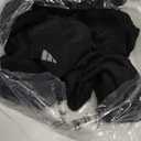 adidas Men's Athletic Cushioned Low Cut Ankle Socks (6 Pairs) Durable & Comfortable (Black/Aluminum 2)