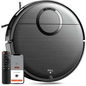 Robot Vacuum and Mop Combo, 2 in 1 Mopping Robotic Vacuum Cleaner with Schedule, Wi-Fi/App/Remote, Max Suction 2000Pa, Self-Charging, Slim, Ideal for Hard Floor, Pet Hair, Low-Pile Carpet