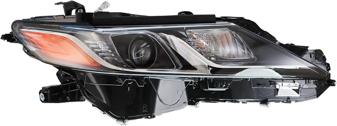 Headlights Front Head Lamps Replacement for Toyota Camry L LE SE 2018-2019 Projector Headlights Right Side (Passenger Side)