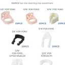 Car Fuel Line Clips,3/8" & 5/16" Durable Automotive Fuel Hose Retainer Clips Replacement,Car Accessories,7 Size Nylon Fuel Line Retaining Clips,Suitable for 3/8" or 5/16" Fuel Lines (160PCS)