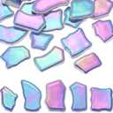 PATIKIL 250g/0.55LB Irregular Ceramics Mosaic Tiles, 0.79"-1.57" Mosaic Stained Tile Broken Porcelain Pieces Stones Bulk for DIY Craft Making Vases Home Decoration, Shiny Dark Blue