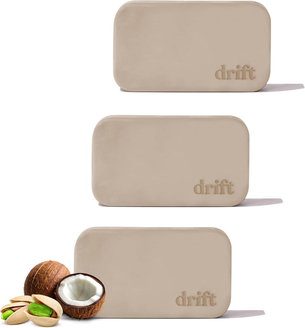 Drift Car Air Freshener - The Original Stone Air Freshsener - Car Odor Eliminator - Long Lasting Scent - Car Accessories - Metal Clip - Coconut Pistachio 3 Pack Refill - NO CLIP INCLUDED