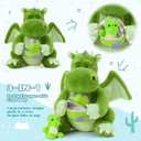 Tezituor 3-in-1 Large Dragon Stuffed Animal, 20 Inch Big Stuffed Dragon Plush with Baby and Egg Toy for Girls Boys, Cuddle Hugging Dino Plush Gift for Birthday Christmas