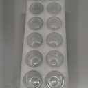 Glass Taper Candle Holders: 10 Pcs Small Candlestick Holders Bulk for Wedding Clear Fluted Candle Sticks Holder Decor for Table Centerpiece Dining Room Baby Shower Christmas Party Home