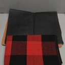 2 Pcs Merry Christmas Door Mat Combo Set Outdoor Rug Welcome Mat and 27.5 x 43 Inches Black and Red Buffalo Plaid Rug Layered Doormats for Xmas Holiday Outdoor Porch Decor