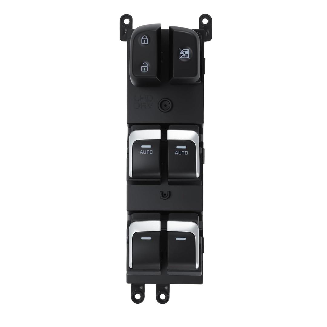 93570-B2100CA Front Left Driver Side Door Master Power Window Switch for Kia Soul/Soul EV 2017-2019 Repalce 93570-B2130CA with Electroplating