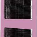 4 x Amazon Basics No Slip Bobby Pins, Black High Gloss, 48 Count, for Pain-Free Comfortable All-Day Styling and Updos, All Hair Types