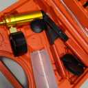 Brake Bleeder Kit with Hand Held Vacuum Pump and Adapters, with Vacuum Brake Bleeder Pump Pressure Gauge for Automotive Car Motorbike(red)