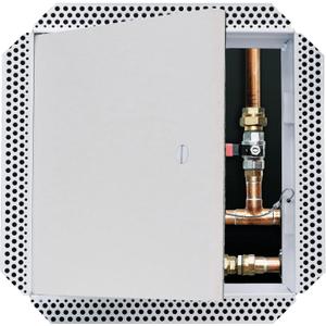 Access Door 20" X 20" Sound Rated Steel Access Panel Felt Covered Door for Concealed Wall/Ceiling Application with Slotted Lock - [Outer Dimensions: 21" Width X 21" Height]