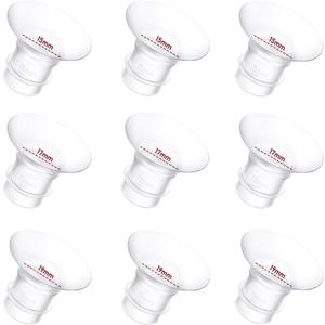 Flange Inserts 9PCS 15/17/19mm*3 Compatible with Momcozy S9/S9pro/S10/S12/S12pro/Spectra/Medela/TSRETE 24mm Breast Pump Shields/Flanges,Reduce 24mm Tunnel Down to Correct Size