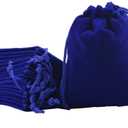 Sansam 24pcs Small Purple Drawstrings Velvet Gift Bags Jewelry Pouches for Wedding Favors, Candy Bags, Party Favors, 7x5