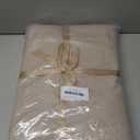 DAUAOTO King Size Duvet Cover Set 104"X90" Zipper Closure, Washed Cotton Bedding Reverse to Yarn-Dyed Stripe, Beige (King 104"X90" + 2 Shams 20"X36", Neutral)