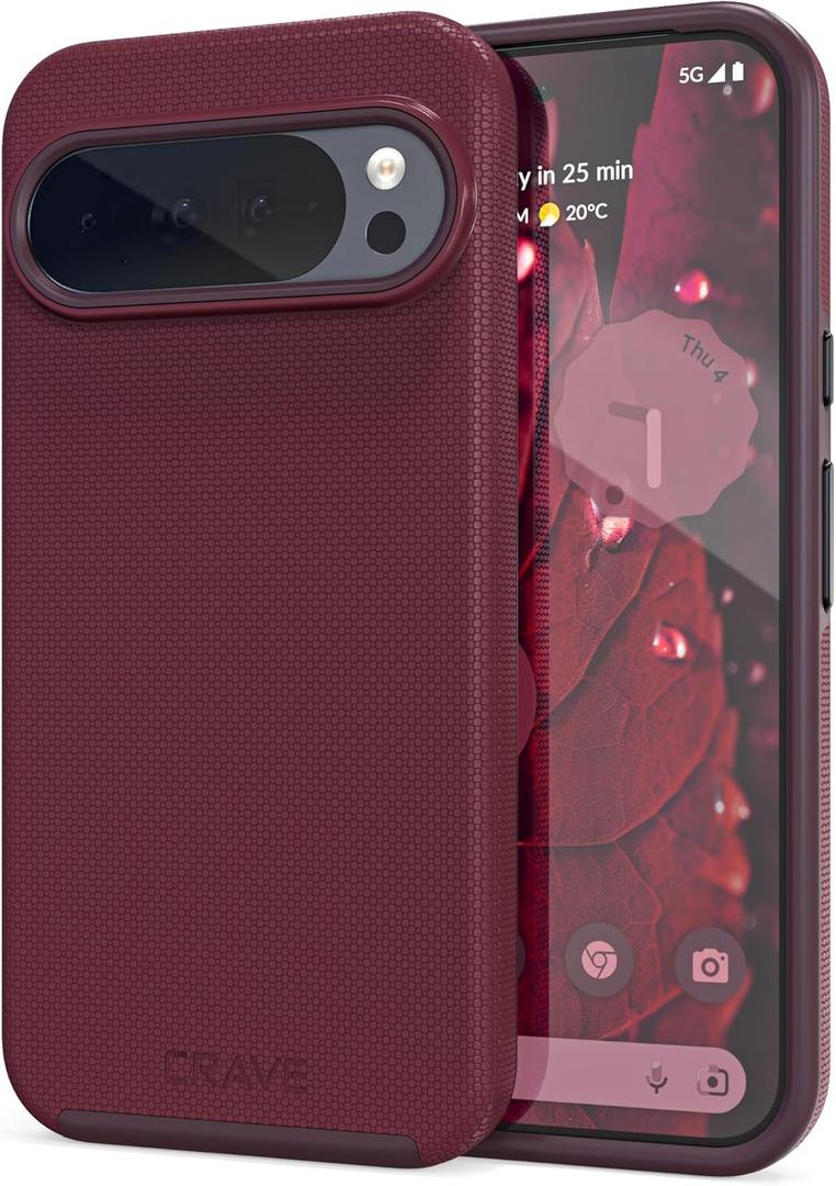 Crave for Google Pixel 10 Pro XL Case, Shockproof Protection Dual Layer Case for Google Pixel 10 Pro XL (6.8 inch) - Berry