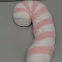 Candy Throw Pillow Christmas Decorations Soft Fluffy Candy Cane Pillow Stuffed Lollipop Plush Pillows Gifts for Home Decor Sofa Cushion (16 inch Candy Cane Pink)