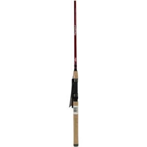 Berkley 7’ Cherrywood HD Spinning Rod, One Piece Spinning Rod, 6-14lb Line Rating, Medium Rod Power, Fast Action, 1/8-3/4 oz. Lure Rating, red