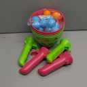 Bennol 4 Pack Outdoor Game Toys for Kids Boys with 20 Balls Pop Pass Catch Ball Game Outside Toys Gifts for 3 4 5 6 7 8+ Year Old Boys Kids Outside Outdoor Gifts for Ages 3-5 4-8 (Pink & Green)