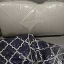 INFBLUE Deep Seat Cushions, Outdoor Cushions, Patio Furniture Cushions, Deep Seat & Back Cushion Patio Cushions for Backyard Couch Sofa Fade Resistant (22x24x4 inches 2 Sets, Blue Plaid)