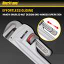HURRICANE Aluminum Pipe Wrench, 24 Inch