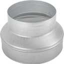 Duct Reducter 8 to 6 Air Ducting Reducer Increaser Air Duct Adapter or Round Metal Pipe Reducer for Bathroom Kitchen Ventilation Systems (Silver)