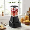 OLIXIS Professional Kitchen Blender, 850 Peak Watts Full-Size Multi Function Blender, 54oz Glass Jar, 4 Speed Pulse Mode, Ice & Frozen Fruit Processing