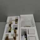 WOSHITU Battery Operated Wall Sconce: Brass Sconces Set of 2 with 2 Remote & 2 Dimmable Bulb Brushed Gold Rechargeable Cordless Sconces Wall Decor Set of Two Wall Light for Bedroom Living Room